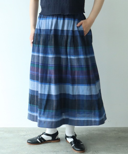 bulle de savon(ビュルデサボン)の「●BIG CHECK スカート(スカート・レディース・レッド/ブルー・FREE)」の19枚目の写真