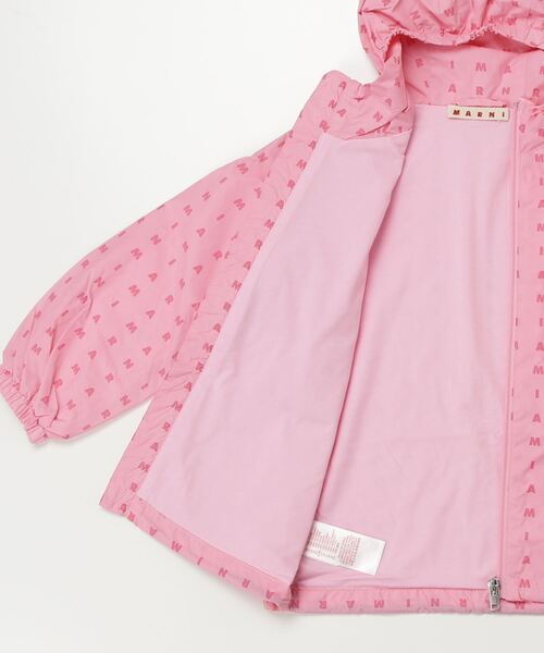 MARNI（マルニ）の「MARNI(マルニ)Kids & Junior ブランドロゴジップアップフードジャケット（マウンテンパーカー・キッズ・ブラック/ライトピンク・4Y/6Y/8Y/10Y/12Y/14Y）」の12枚目の写真
