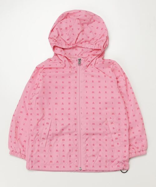 MARNI（マルニ）の「MARNI(マルニ)Kids & Junior ブランドロゴジップアップフードジャケット（マウンテンパーカー・キッズ・ブラック/ライトピンク・4Y/6Y/8Y/10Y/12Y/14Y）」の9枚目の写真
