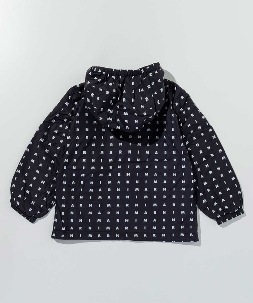 MARNI（マルニ）の「MARNI(マルニ)Kids & Junior ブランドロゴジップアップフードジャケット（マウンテンパーカー・キッズ・ブラック/ライトピンク・4Y/6Y/8Y/10Y/12Y/14Y）」の4枚目の写真