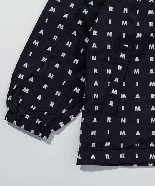 MARNI（マルニ）の「MARNI(マルニ)Kids & Junior ブランドロゴジップアップフードジャケット（マウンテンパーカー・キッズ・ブラック/ライトピンク・4Y/6Y/8Y/10Y/12Y/14Y）」の5枚目の写真