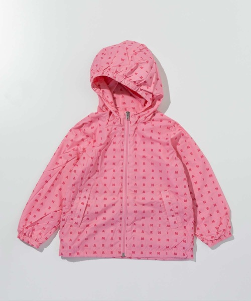 MARNI（マルニ）の「MARNI(マルニ)Kids & Junior ブランドロゴジップアップフードジャケット（マウンテンパーカー・キッズ・ブラック/ライトピンク・4Y/6Y/8Y/10Y/12Y/14Y）」の7枚目の写真