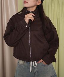 dispark | DISPARK/【24年秋冬新作】フェイクスエードドロストネックブルゾン(ブルゾン)