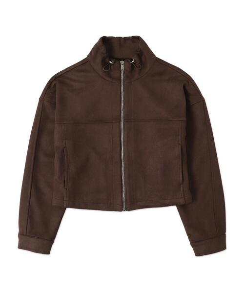 dispark（ディスパーク）の「DISPARK/フェイクスエードドロストネックブルゾン（ブルゾン・レディース・ブラウン/ベージュ・FREE）」の13枚目の写真