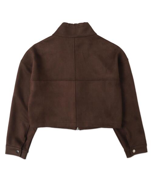 dispark（ディスパーク）の「DISPARK/フェイクスエードドロストネックブルゾン（ブルゾン・レディース・ブラウン/ベージュ・FREE）」の14枚目の写真