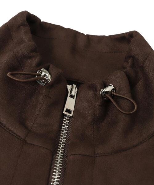 dispark（ディスパーク）の「DISPARK/フェイクスエードドロストネックブルゾン（ブルゾン・レディース・ブラウン/ベージュ・FREE）」の16枚目の写真