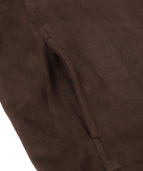dispark（ディスパーク）の「DISPARK/フェイクスエードドロストネックブルゾン（ブルゾン・レディース・ブラウン/ベージュ・FREE）」の17枚目の写真