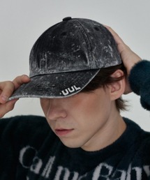 ARULE（アルール）の「A'GEM/9 × .kom 『ARULE/アルール』ブリーチ加工キャップ（キャップ）」