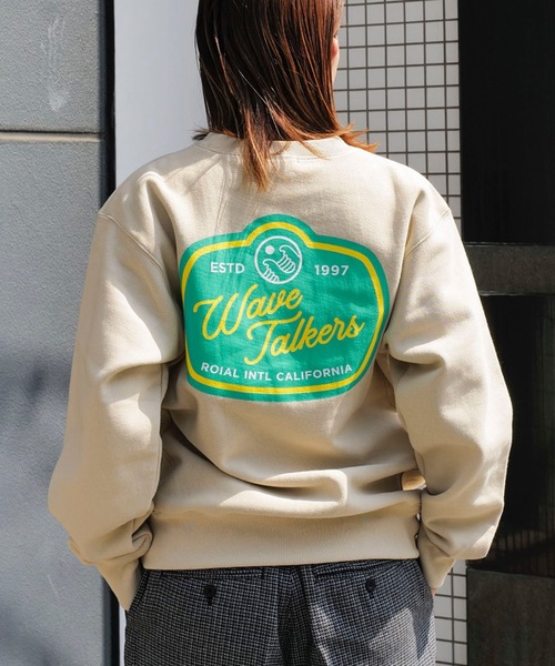 CREW/ROIAL(ロイアル)ビビットカラーバックプリントスウェット