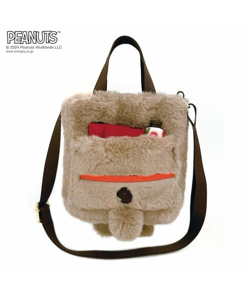 PEANUTS（ピーナッツ）の「ルートート / SNOOPY IP.BR.クリプティッドPEANUTS-9W（ショルダーバッグ・レディース・アイボリー/ベージュ/ホワイト系その他/ブラウン系その他・FREE）」の5枚目の写真