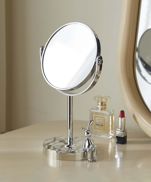 aimoha（アイモハ）の「北欧風　シンプル両面鏡（ミラー・レディース・イエロー/シルバー・FREE）」の6枚目の写真