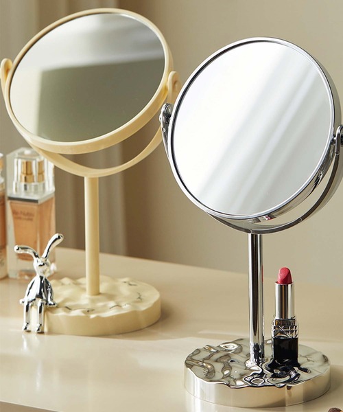 aimoha（アイモハ）の「北欧風　シンプル両面鏡（ミラー・レディース・イエロー/シルバー・FREE）」の8枚目の写真