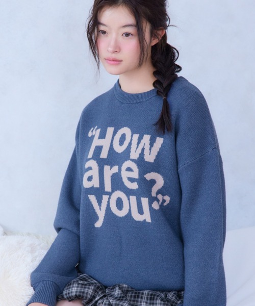 FCMM(エフシーエムエム)の「【日本限定】HOW ARE YOU KNIT/ハウアーユーニット(ニット/セーター・レディース・グレー/ネイビー/ライトブルー・SMALL/MEDIUM)」の3枚目の写真