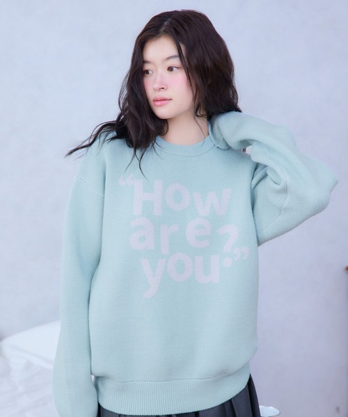 FCMM(エフシーエムエム)の「【日本限定】HOW ARE YOU KNIT/ハウアーユーニット(ニット/セーター・レディース・グレー/ネイビー/ライトブルー・SMALL/MEDIUM)」の2枚目の写真