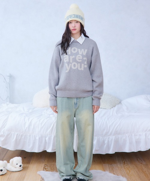 FCMM(エフシーエムエム)の「【日本限定】HOW ARE YOU KNIT/ハウアーユーニット(ニット/セーター・レディース・グレー/ネイビー/ライトブルー・SMALL/MEDIUM)」の7枚目の写真
