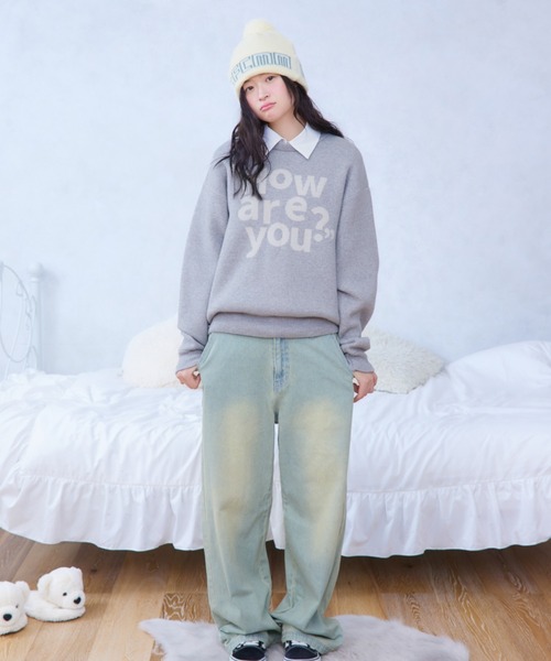 FCMM(エフシーエムエム)の「【日本限定】HOW ARE YOU KNIT/ハウアーユーニット(ニット/セーター・レディース・グレー/ネイビー/ライトブルー・SMALL/MEDIUM)」の6枚目の写真