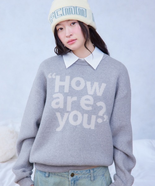 FCMM(エフシーエムエム)の「【日本限定】HOW ARE YOU KNIT/ハウアーユーニット(ニット/セーター・レディース・グレー/ネイビー/ライトブルー・SMALL/MEDIUM)」の5枚目の写真