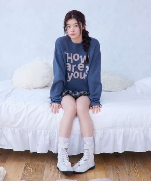 FCMM(エフシーエムエム)の「【日本限定】HOW ARE YOU KNIT/ハウアーユーニット(ニット/セーター・レディース・グレー/ネイビー/ライトブルー・SMALL/MEDIUM)」の14枚目の写真