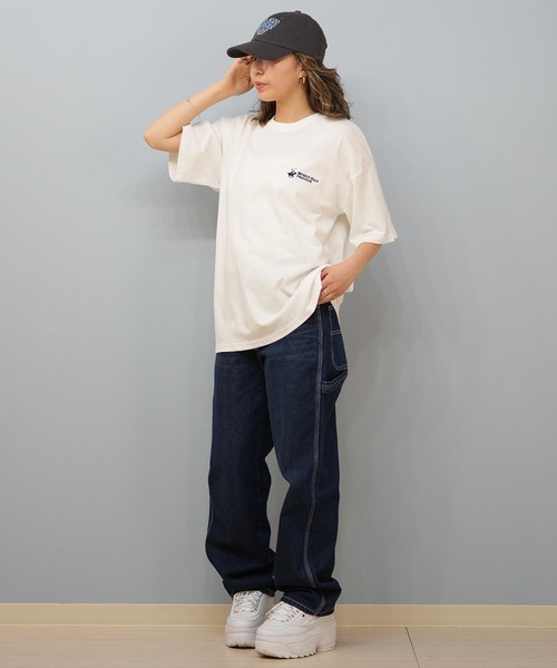 ムラサキスポーツ（ムラサキスポーツ）の「BEVERY HILLS P.C/ビバリーヒルズポロクラブ ﾑﾈﾜﾝﾎﾟｲﾝﾄｼｼｭｳTｼｬﾂ Tシャツ 5222-8753（Tシャツ/カットソー・レディース・ブラック系その他/ホワイト系その他2/ブラック系その他2/ホワイト系その他・M）」の7枚目の写真