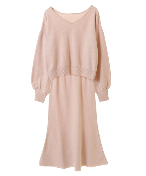 ブローチ付きニットセットアップ（ワンピース）｜31 Sons de mode（トランテアン ソン ドゥ モード） pattayablatt.com