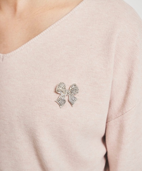 ブローチ付きニットセットアップ（ワンピース）｜31 Sons de mode（トランテアン ソン ドゥ モード） pattayablatt.com