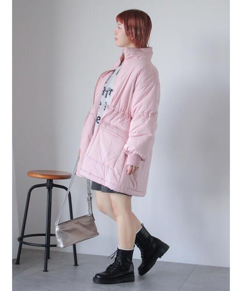 ehka sopo（エヘカソポ）の「中綿スキージャケット（ノーカラージャケット・レディース・サックスブルー/ピンク/キナリ・F）」の16枚目の写真