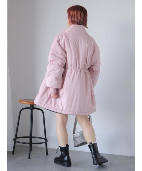 ehka sopo（エヘカソポ）の「中綿スキージャケット（ノーカラージャケット・レディース・サックスブルー/ピンク/キナリ・F）」の17枚目の写真