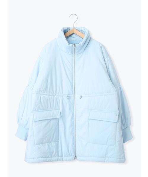 ehka sopo（エヘカソポ）の「中綿スキージャケット（ノーカラージャケット・レディース・サックスブルー/ピンク/キナリ・F）」の8枚目の写真