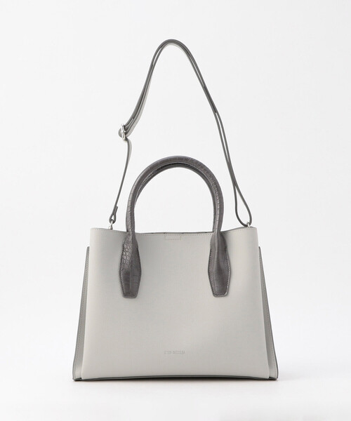 MONO　COMME CA（モノコムサ）の「型押しハンドルバッグ（ハンドバッグ・レディース・ダークグレー/ブラック/グレー・FREE）」の19枚目の写真