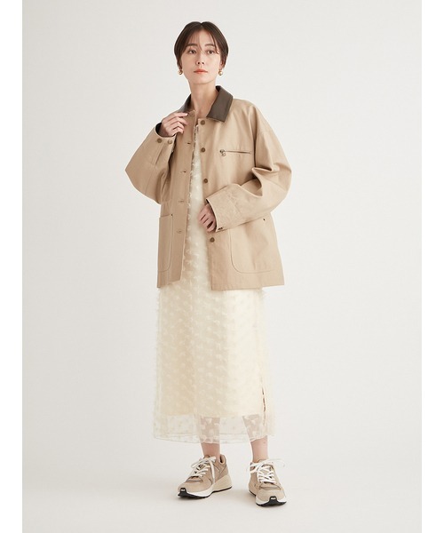 emmi(エミ)の「フラワーチュールキャミワンピース(ワンピース・レディース・ブラック/アイボリー/ミント・0/1)」の13枚目の写真
