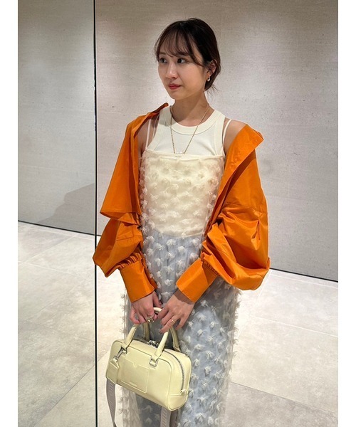 emmi(エミ)の「フラワーチュールキャミワンピース(ワンピース・レディース・ブラック/アイボリー/ミント・0/1)」の20枚目の写真