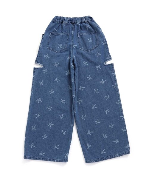 algy(アルジー)の「ソウガラタックボリュームワイドパンツ(デニムパンツ・キッズ・ブルー・XX-SMALL/X-SMALL/MEDIUM/SMALL)」の8枚目の写真