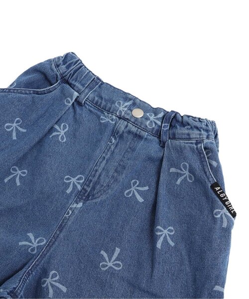 algy(アルジー)の「ソウガラタックボリュームワイドパンツ(デニムパンツ・キッズ・ブルー・XX-SMALL/X-SMALL/MEDIUM/SMALL)」の9枚目の写真