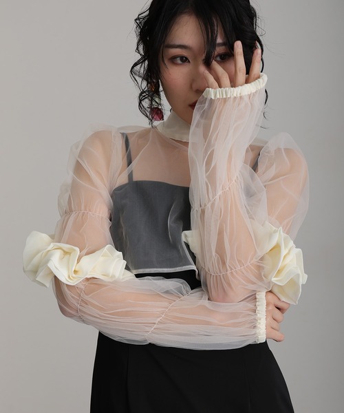 atlo(アトロ)の「結婚式 パーティー ドレス チュール ボレロ 袖あり&ミモレ丈 お呼ばれ 同窓会 オケージョンドレス フォーマル 二次会 成人式 (ドレス・レディース・モカ/ブラック/カーキ・M/S)」の5枚目の写真