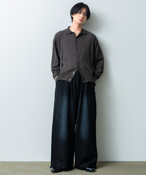 SINSS(シンス)の「Two tuck breach sweatpants / 2タックブリーチスウェットパンツ(スウェットパンツ・メンズ・ブラック/ブラウン・LARGE/MEDIUM/SMALL)」の19枚目の写真