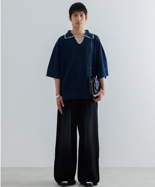 SINSS 2タックブリーチスウェットパンツ　ブラウン SINSS（シンス）の「Two tuck breach sweatpants / 2タック