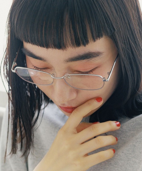 niko and...（ニコアンド）の「オリジナルメタルスクエア伊達メガネ＆サングラス（メガネ・レディース・スモーク/グレー・FREE）」の15枚目の写真