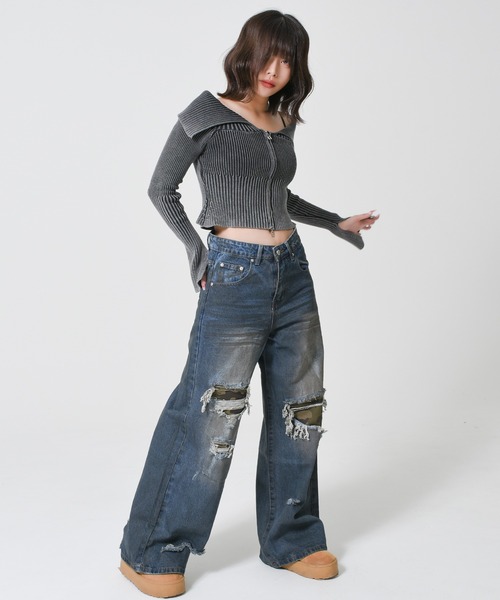 るあー A'GEM/9 × .kom 『ARULE/アルール』 迷彩リペアデニム ARULE│A'GEM/9