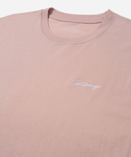 Saturdays NYC(サタデーズ ニューヨークシティ )の「Script Emb SS Tee(Tシャツ/カットソー・メンズ・ホワイト/ピンク/ブラック系その他・L/M/S/XL/X-SMALL)」の9枚目の写真
