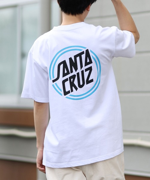 NEW ERA(ニューエラ)の「NEW ERA/ニューエラ 半袖Tシャツ SANTA CRUZコラボ バックプリント 14384107/1438410(Tシャツ/カットソー・メンズ・ホワイト/ブラック・M/XL/L)」の1枚目の写真