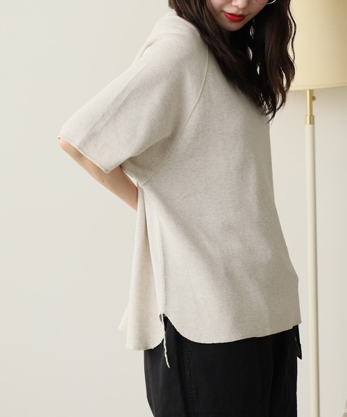 REMI RELIEF ワッフルグランジ七分袖カットソー ブラック M remi relief 七分袖（REMI RELIEF）のおすすめ人気商品一覧 通販