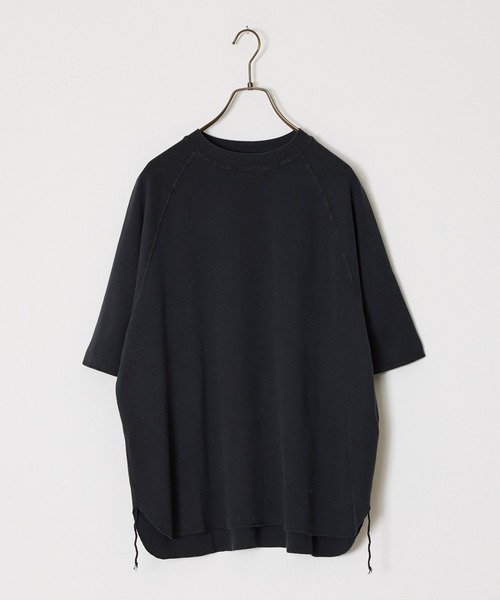 REMI RELIEF（レミレリーフ）の「REMI RELIEF/レミレリーフ WタックラグランT（Tシャツ/カットソー・メンズ・ヘザーグレー/ブラック/オートミール・M/L/XL）」の7枚目の写真