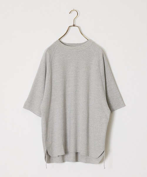 REMI RELIEF（レミレリーフ）の「REMI RELIEF/レミレリーフ WタックラグランT（Tシャツ/カットソー・メンズ・ヘザーグレー/ブラック/オートミール・M/L/XL）」の8枚目の写真