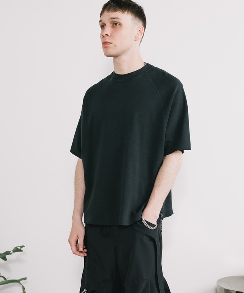 REMI RELIEF（レミレリーフ）の「REMI RELIEF/レミレリーフ WタックラグランT（Tシャツ/カットソー・メンズ・ヘザーグレー/ブラック/オートミール・M/L/XL）」の12枚目の写真