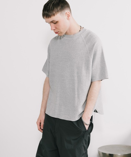 REMI RELIEF（レミレリーフ）の「REMI RELIEF/レミレリーフ WタックラグランT（Tシャツ/カットソー・メンズ・ヘザーグレー/ブラック/オートミール・M/L/XL）」の19枚目の写真