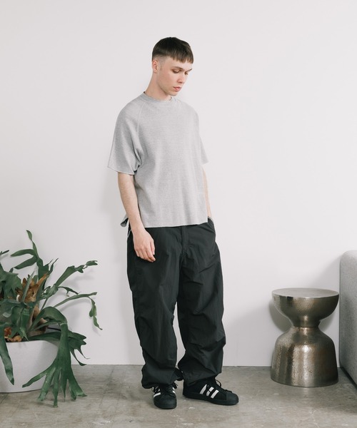 REMI RELIEF（レミレリーフ）の「REMI RELIEF/レミレリーフ WタックラグランT（Tシャツ/カットソー・メンズ・ヘザーグレー/ブラック/オートミール・M/L/XL）」の22枚目の写真