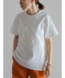 FIL DE FER | ウズマキギャザー　半袖TEE(Tシャツ/カットソー)