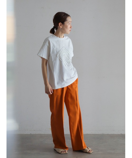 tシャツ ウズマキギャザー　半袖TEE レディース セール】ウズマキギャザー 半袖TEE（Tシャツ/カットソー）｜FIL