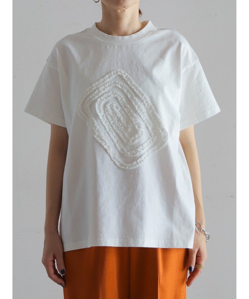 tシャツ ウズマキギャザー　半袖TEE レディース セール】ウズマキギャザー 半袖TEE（Tシャツ/カットソー）｜FIL