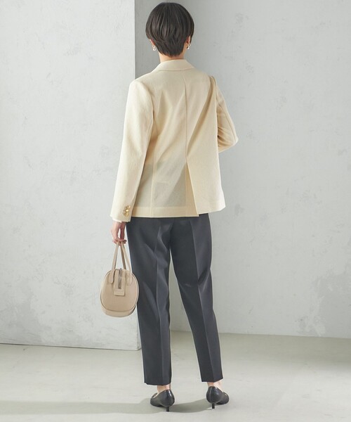 SHIPS（シップス）の「〈手洗い可能〉ストレッチ混 シングル 1ボタン テーラード ジャケット（テーラードジャケット・レディース・クリーム/ネイビー・38/36）」の12枚目の写真